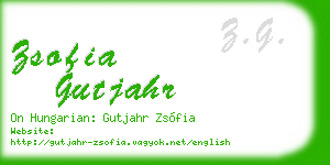 zsofia gutjahr business card